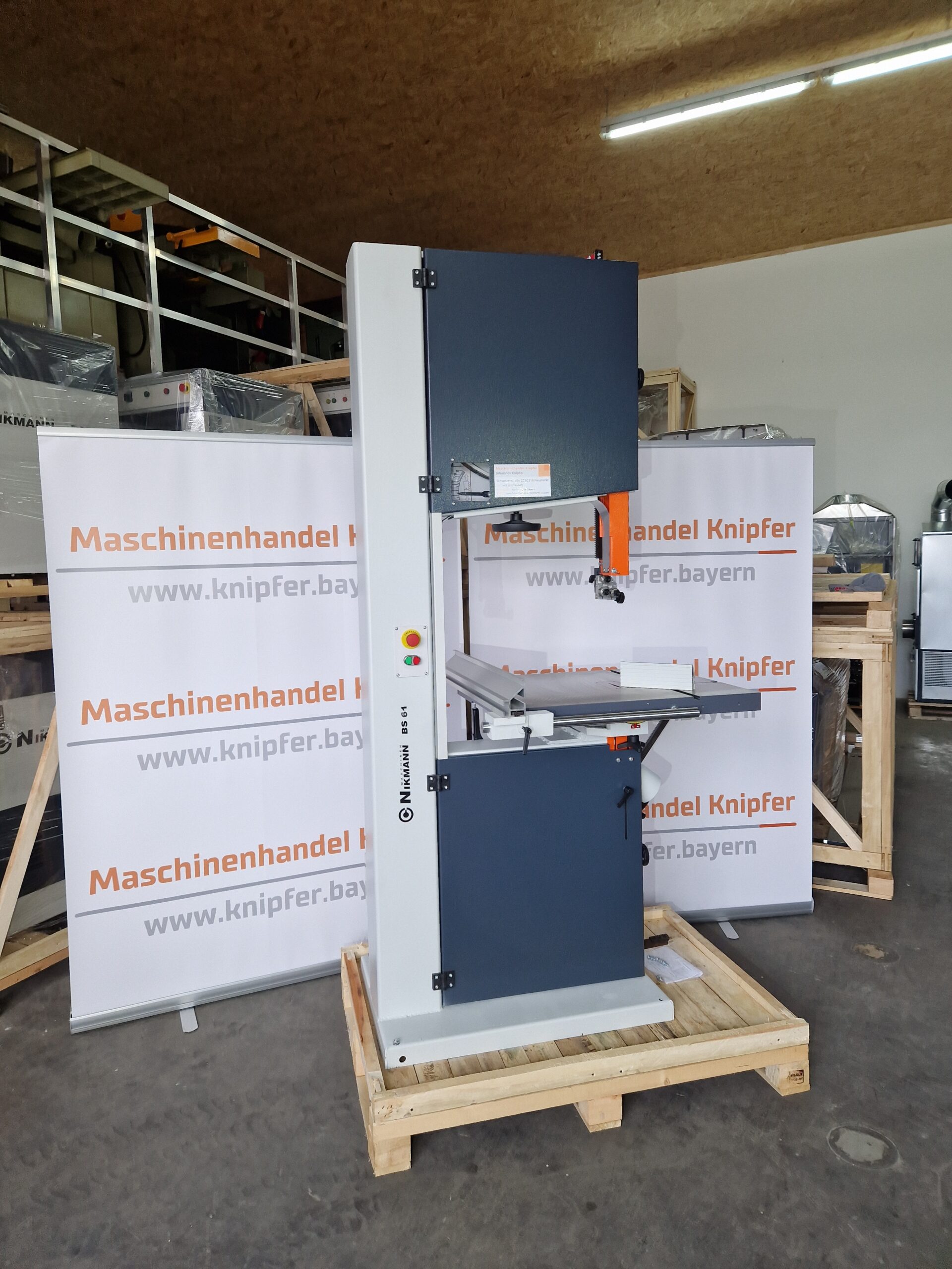 Nikmann BS 61 Bandsäge Holzbandsäge 45° schwenkbar 4kW Top 60