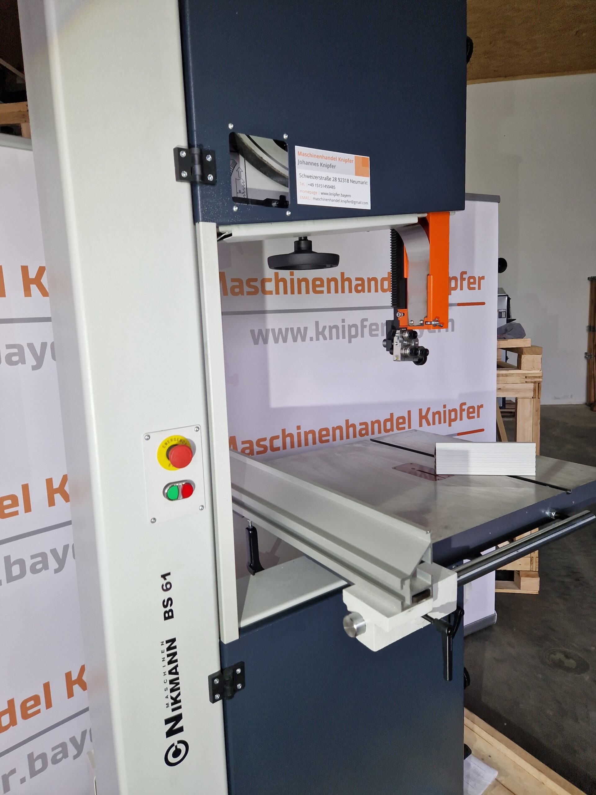 Nikmann BS 61 Bandsäge Holzbandsäge 45° schwenkbar 4kW Top 60 – Bild 3